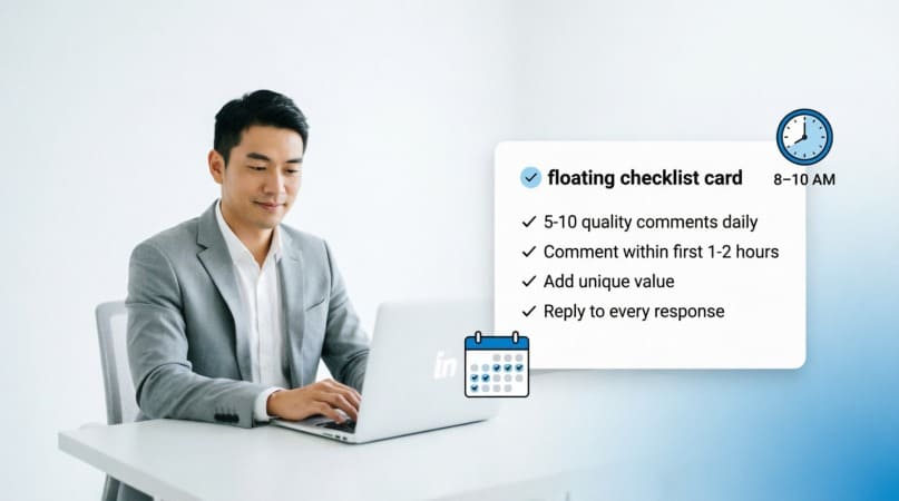 "reply every post on linkedin"