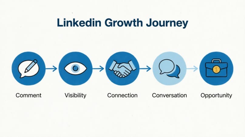 "LinkedIn growth journey"