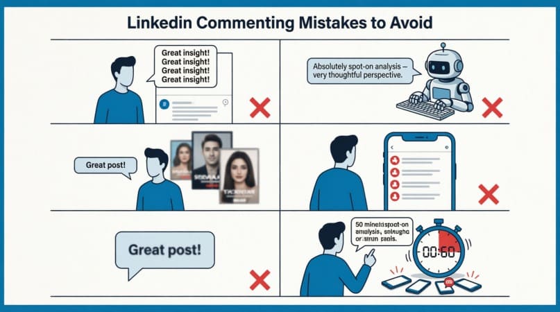 "llinkedin comments mistakes"